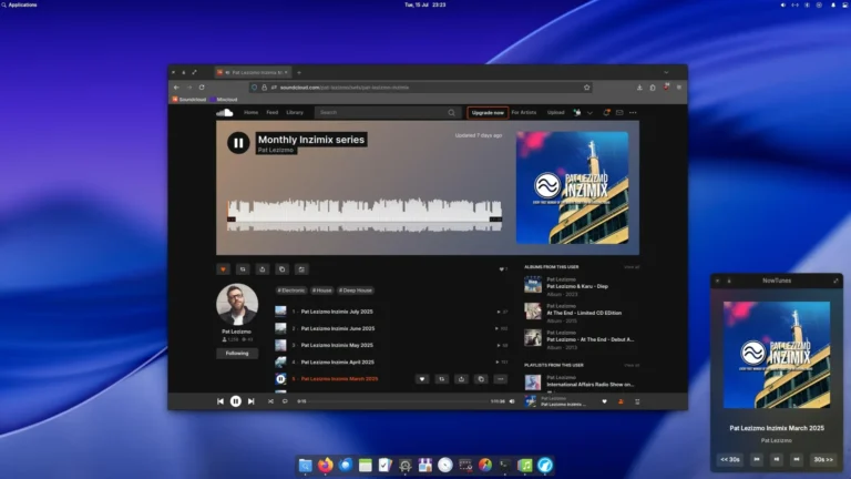 NowTunes – A Desktop Now Playing Widget Application